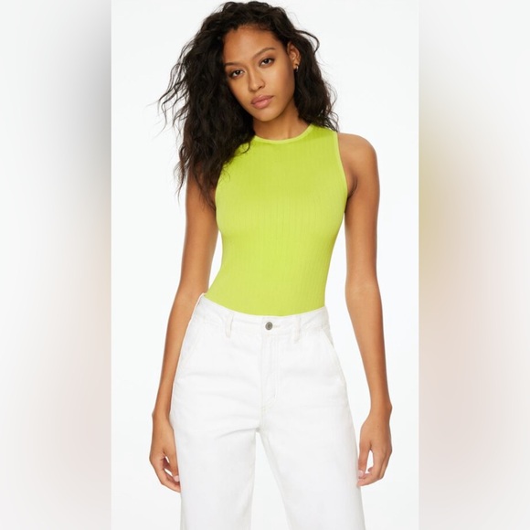 DYNAMITE Muscle Seamless Ribbed Bodysuit size large - Picture 1 of 9